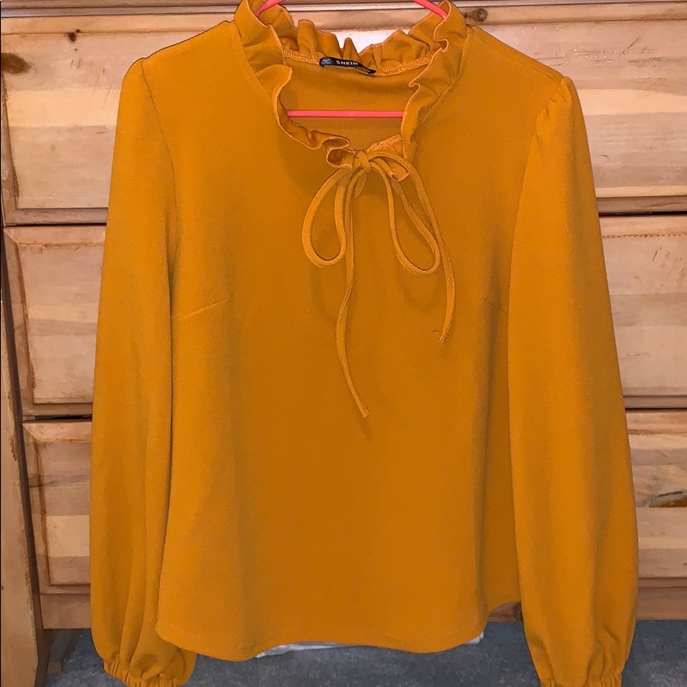 Mustard Yellow Blouse